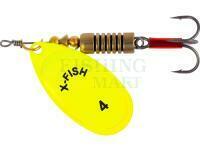 Spinner X-Fish Stark #4 9.5g - Nikel UV lime