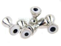 Brass dumbbell with eyes - white with black pupil
