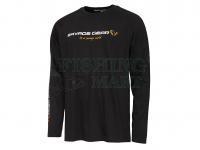 Koszulka z długim rękawem Savage Gear Signature Logo Long Sleeve T-Shirt Black Caviar - XXXL
