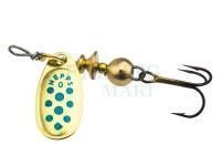 Spinner Mepps Comet Decorees #0 2g - Gold/Blue Dots