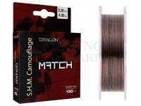 Monofilament mainline Dragon S.H.M Camouflage Match 150m 0.25mm