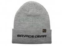 Czapka Savage Gear Fold-Up Beanie One Size - Light Grey Melange