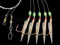 Zestaw morski Dega Norway-Rig Real Fish Skin 2/0 - Nature