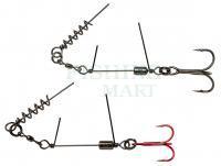 Savage Gear SS Corkscrew Stingers 3g SGY 1X #1 35kg | 2pcs: 1x RED + 1x BN