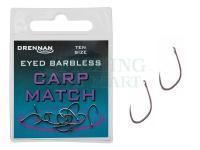 Hooks Drennan Eyed Barbless Carp Match - #14