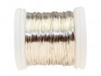 Druty FMFly X-Fine Wire 0.18mm 18yds 15m - Silver - Gold patina