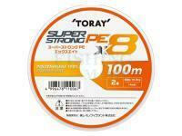 Braided Line Toray Super Strong PE x8 100m Connected #3.0 44lb