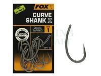 Haczyki karpiowe FOX EDGES Curve Shank X Hook #1