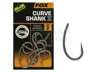 Haczyki karpiowe FOX EDGES Curve Shank X Hook #2