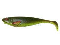 Soft baits Effzett Strike Shad Bulk 8cm 5g - Motoroil / Chartreuse
