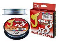 Braided line Daiwa Braided line Daiwa J-Braid Grand X8 - multi-color 300m 0.28mm