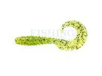 Soft baits FishUp Fancy Grub 1 - 055 Chartreuse/Black