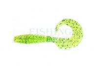 Soft baits FishUp Fancy Grub 2.5 - 026 Flo Chartreuse/Green