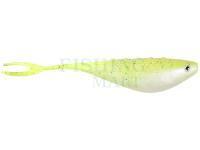 Soft baits Dragon Fatboy Pro 11.5cm - pearl/chartreuse/black glitter