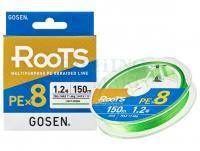 Plecionka Gosen RooTS PE X8 Multipurpose Braided Line Light Green 150m #0.8