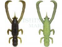 Soft Baits Fish Arrow Freerig Shrimp 2.6 inch - Green Pumpkin/Chart (two-tone)