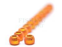 FutureFly Brass Beads 4 mm - Mat Metallic Golden Orange