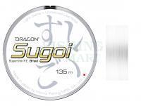 Braided Line Dragon Sugoi Superthin P.E. Braid White 135m 0.061mm