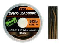 Braided line Fox Edges Camo Leadcore Woven Leader 7m 50lb