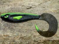 Soft Bait Great Fish Rocky Twister Slim 15cm - black alien