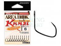 Haczyki Decoy Area Hook Type V Kunai AH-5 NS BLACK - #8