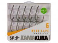 Hooks Korda Kamakura Wide Gape Barbless #8
