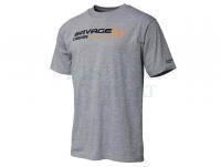 Savage Gear Signature Logo T-Shirt Grey Melange - XL