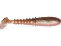 Soft baits Dragon Invader Pro 10cm - Pearl/Mot.oil - red glitter