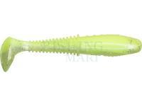 Soft baits Dragon Invader Pro 10cm - Pearl/Super Yellow - silver glitter