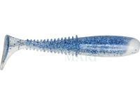 Soft baits Dragon Invader Pro  7.5cm - White/Clear - blue glitter