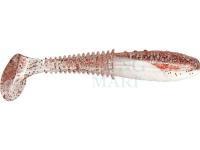 Soft baits Dragon Invader Pro  7.5cm - White/Clear - red glitter