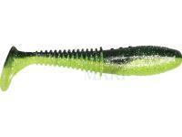 Przynęty miękkie Dragon Invader Pro  8.5cm - Chartreuse/Black - silver glitter