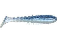 Soft baits Dragon Invader Pro  8.5cm - Pearl BS/Clear - silver/blue glitter