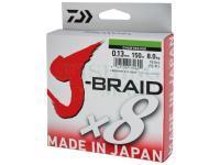 Braided line Daiwa J-Braid 150m 0.28mm chartreuse
