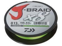Braided line Daiwa J-Braid 300m 0.10mm chartreuse
