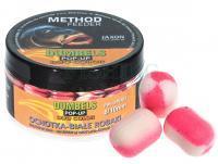 Jaxon Dumbels Duo Color Pop-Up Method Feeder 30g 8/10mm - Ochotka-białe robaki