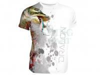 T-Shirt oddychający Dragon - szczupak white L