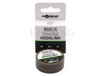 Braided line Korda Basix Coated Hooklink Camo Green 10m 18lb 8.2kg