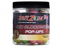 Kulki BaitZone Pop-Ups 250ml 12 & 15 mm - Red Bloodworm o aromacie ochotkowym