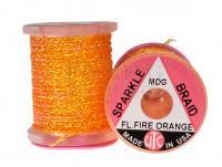 Lameta pleciona UTC Midge Sparkle Braid - Fl.Fire.Orange