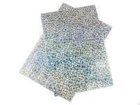 Hareline Lycra Foil Stretch - Silver Holographic