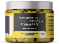 Kulki Match Pro Top Dumbells Pop Up 20g 7mm - CSL Fermentowana Kukurydza