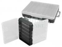 Pudełko dwustronne Meiho Reversible Reversible Two Sided Plastic Lure Case - Clear / Black Translucent