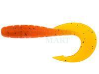 Soft lures Fishup Mighty Grub 4.5ich | 120mm - Orange Pumpkin / Black