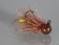 Micro Jig 2g #8 - Brown Caddisfly Chartreuse