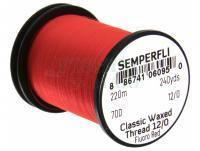 Nić Semperfli Classic Waxed Thread 12/0 240 Yards - Fluoro Red
