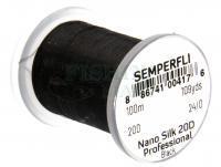 Nić Semperfli Nano Silk Pro 20D 100m 109yds 24/0 - Black