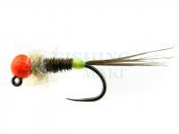 Jig Nymph Partridge/Fl. red bead - no. 12