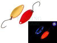 Trout Spoon Nories Masukuroto Sofia 1.2g 22mm - #001 (Fluo- Red / Gold)