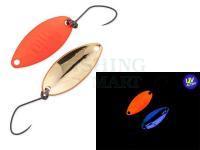 Trout Spoon Nories Masukuroto Tulle 1.4g 24mm - #001 (Fluo- Red / Gold)